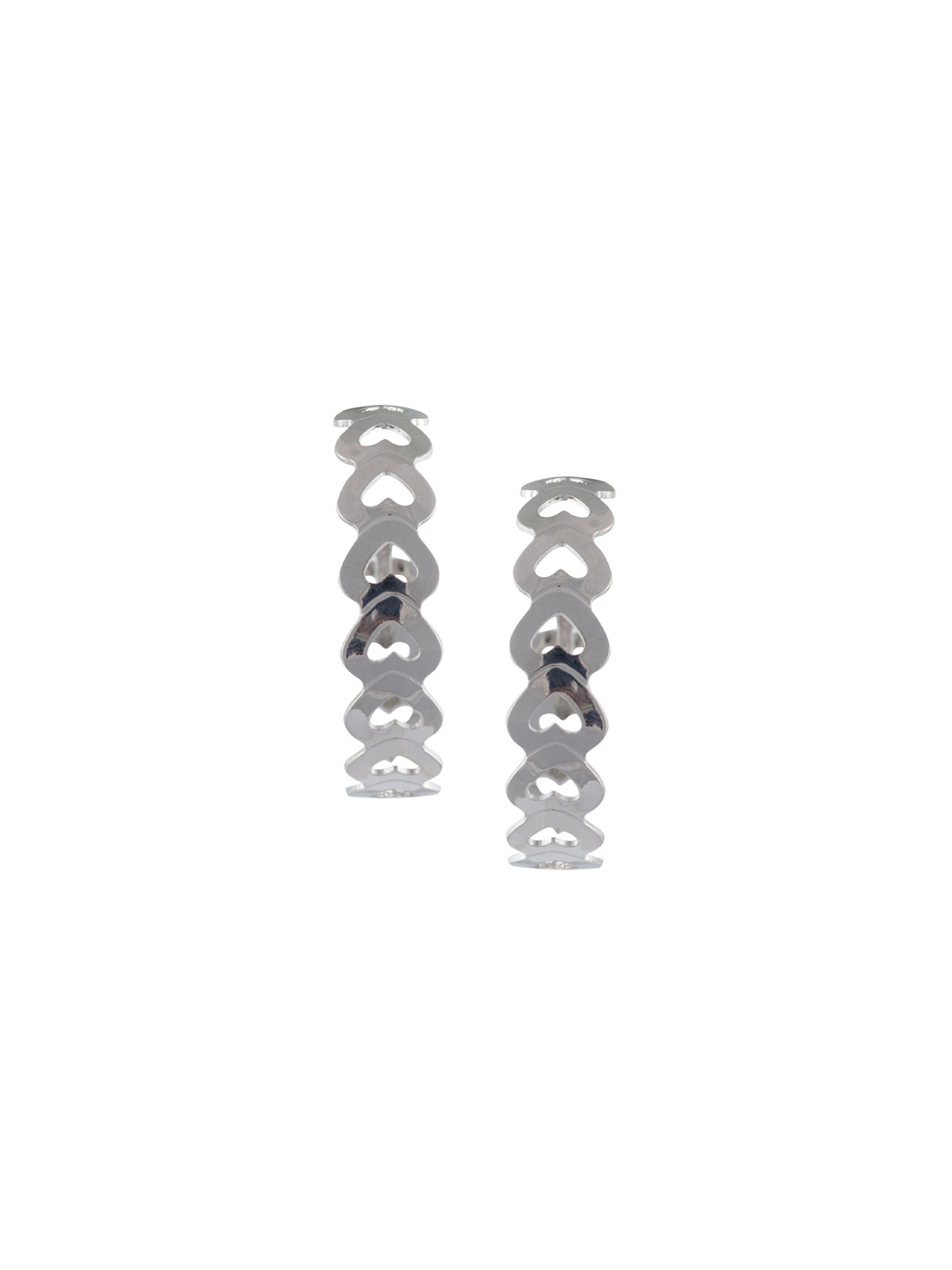 

HIGH TRENDZ Contemporary Studs Earrings, Silver