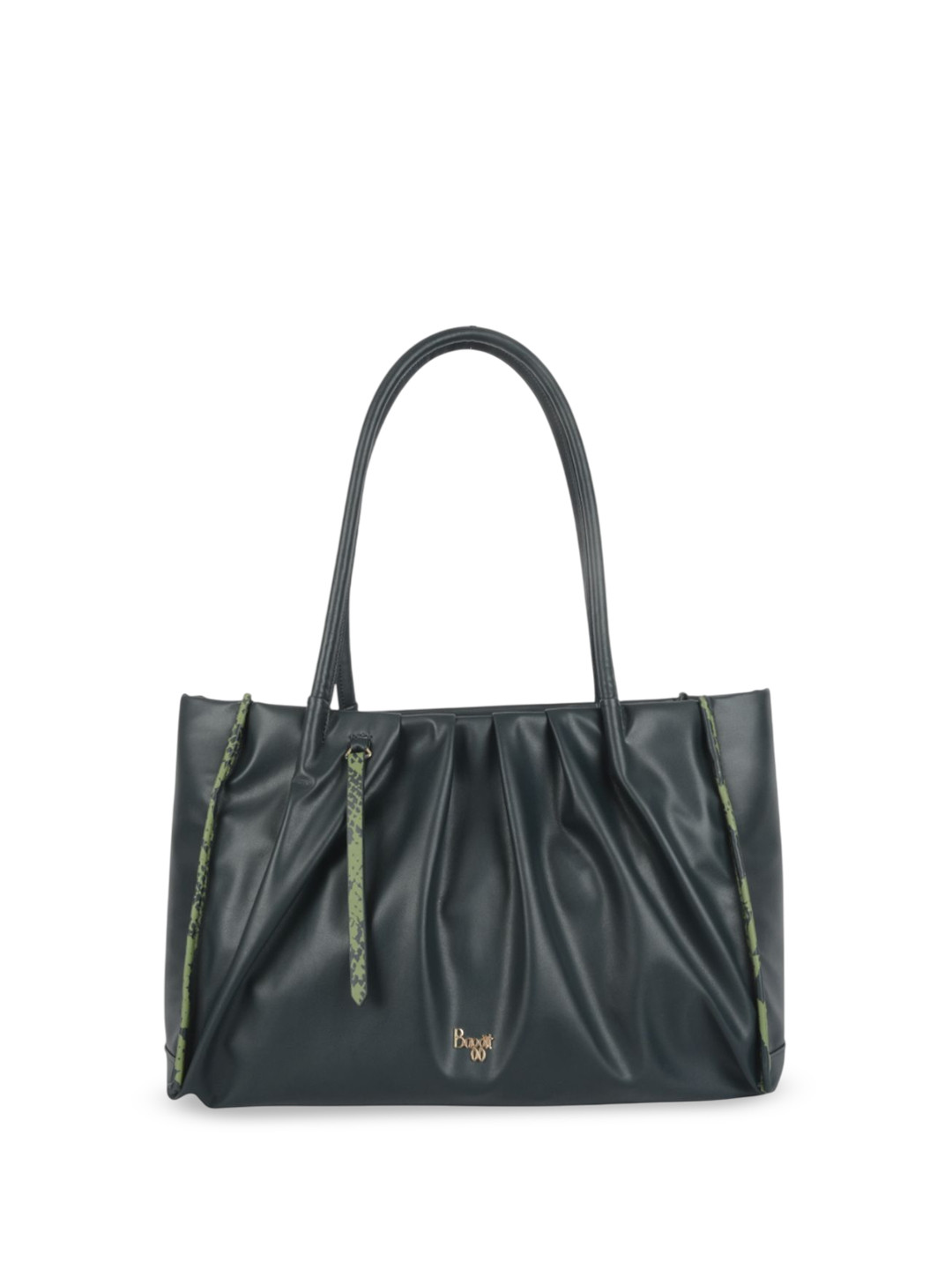 

Baggit PU Shopper Tote Bag with Tasselled, Green