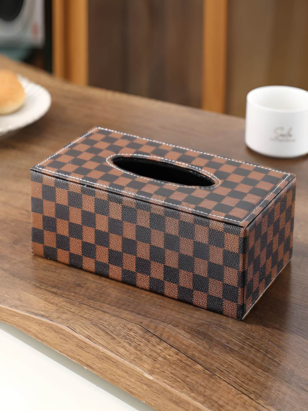 

HOKIPO Brown Plastic Tissue Holders