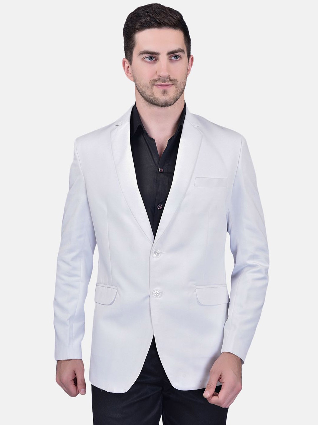 

BOWLIFESTYLE Single Breasted Blazer, White