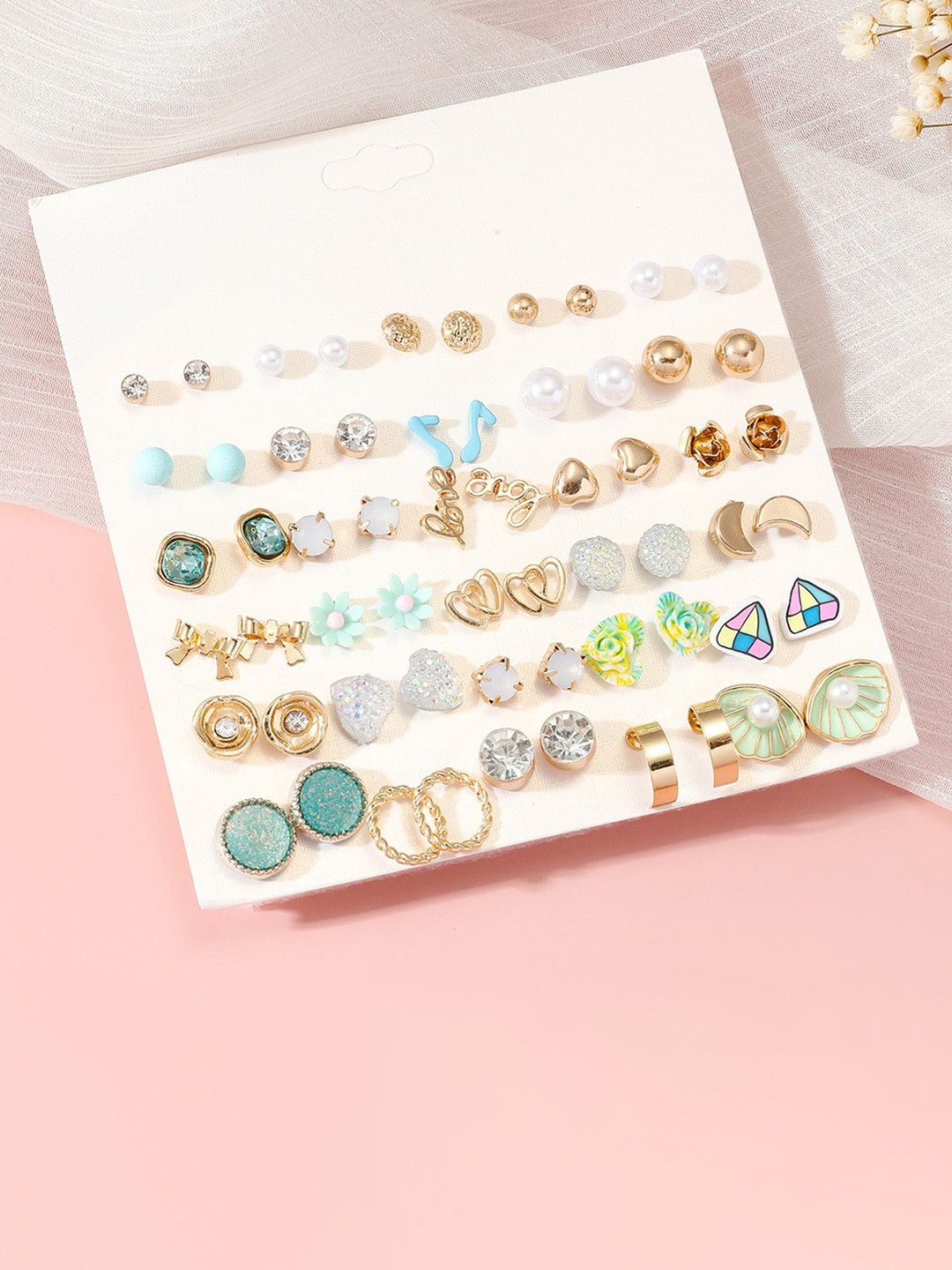 

Vembley Contemporary Studs Earrings, Multi