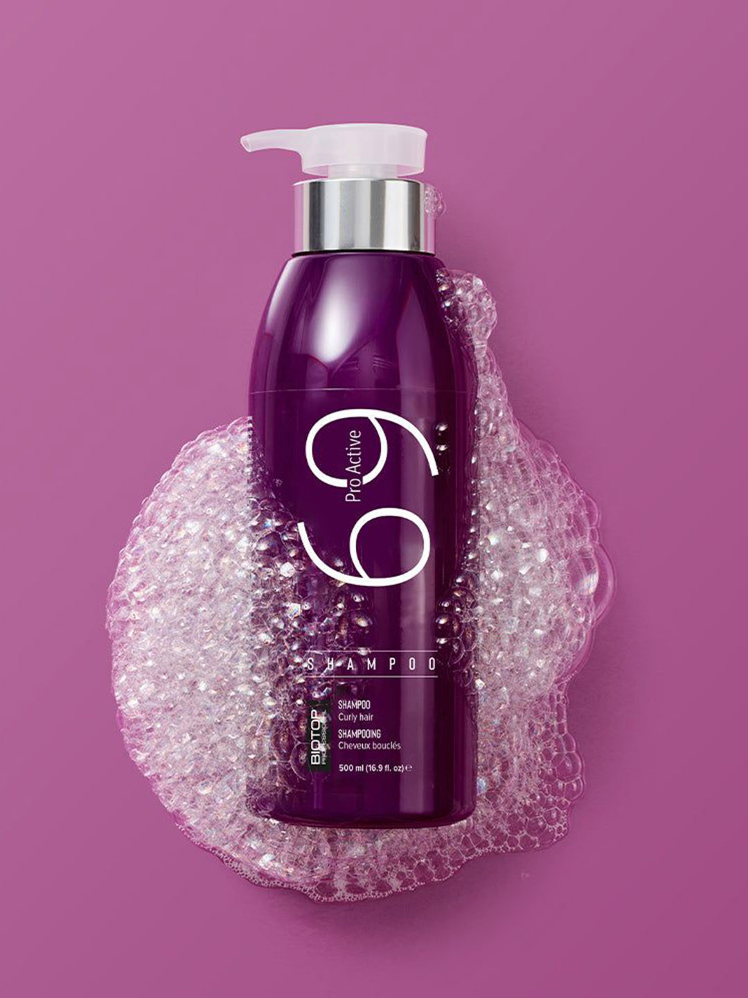 

BIOTOP PROFESSIONAL 69 Pro Active Shampoo For Curly Hair - 500ml, Purple