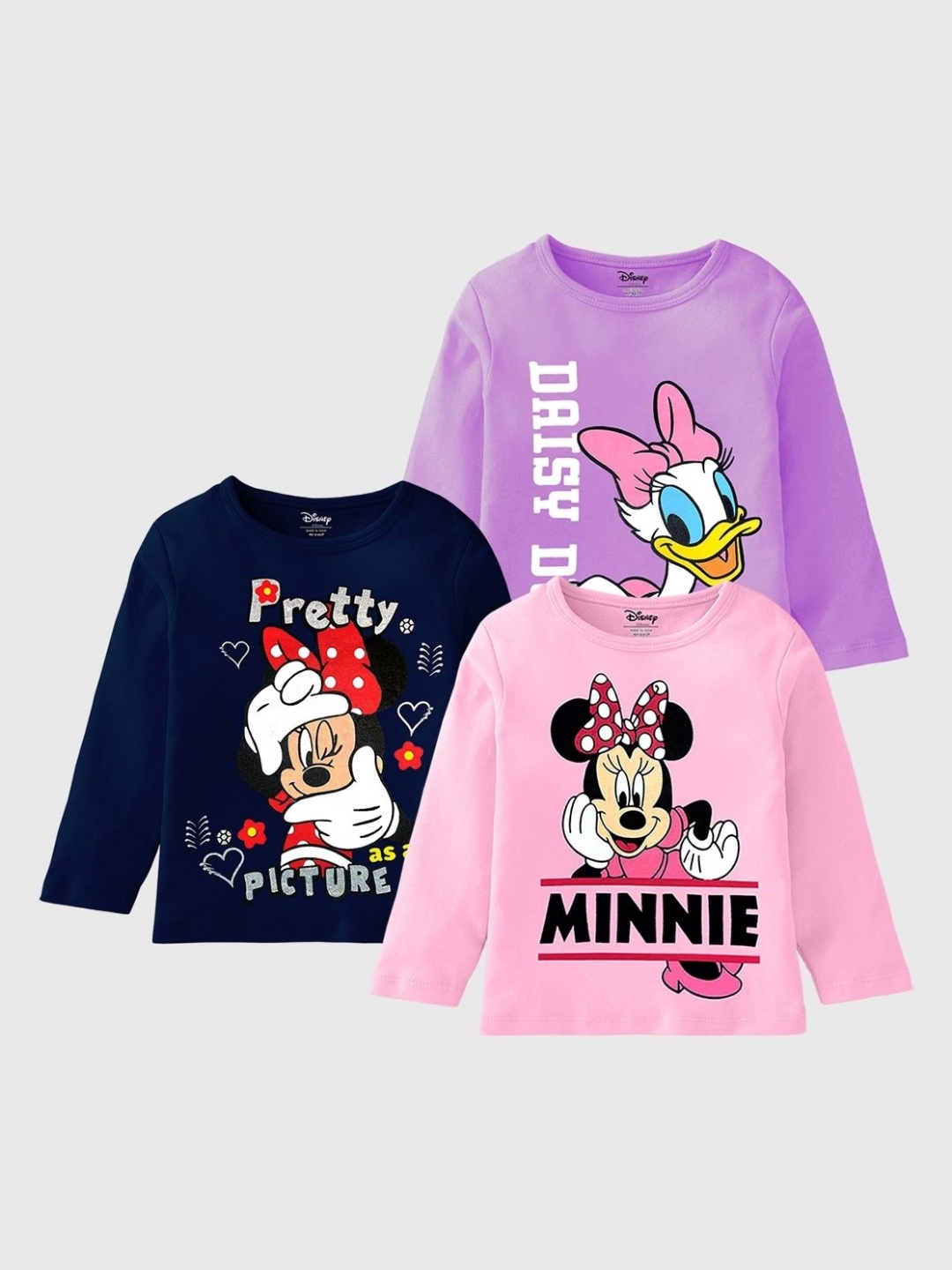 

Disney By Miss and Chief Girls 3 Printed Applique T-shirt, Multi