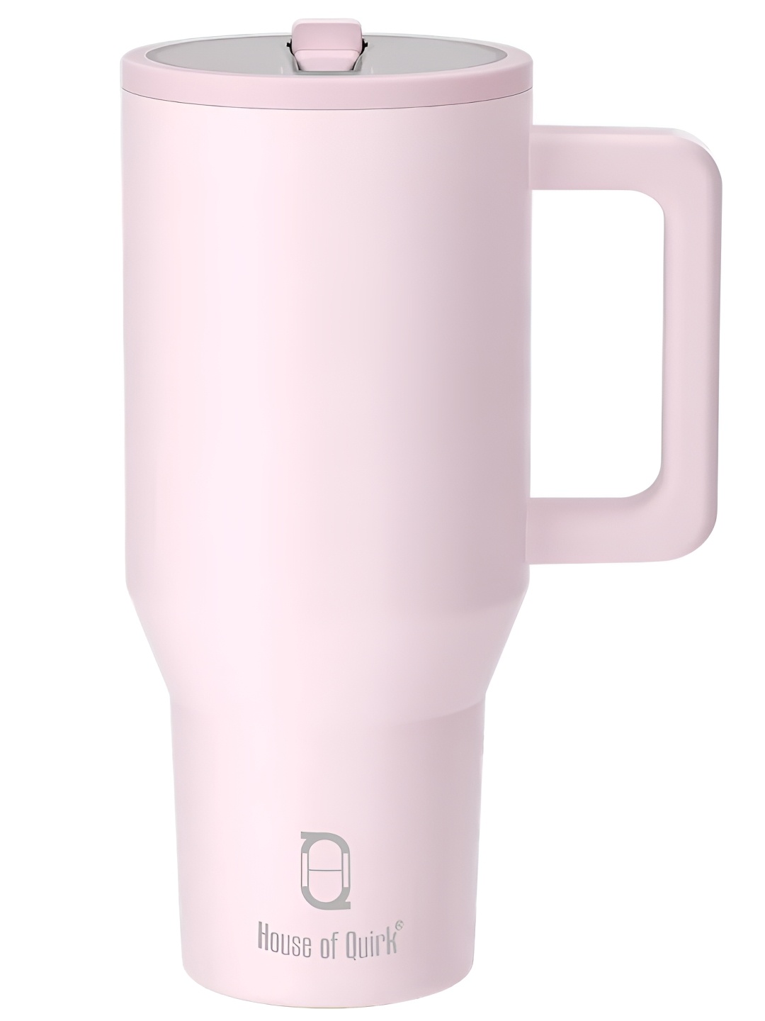 

HOUSE OF QUIRK Pink Single Stainless Steel Double Wall Vacuum Tumbler with Handle 1.2 L