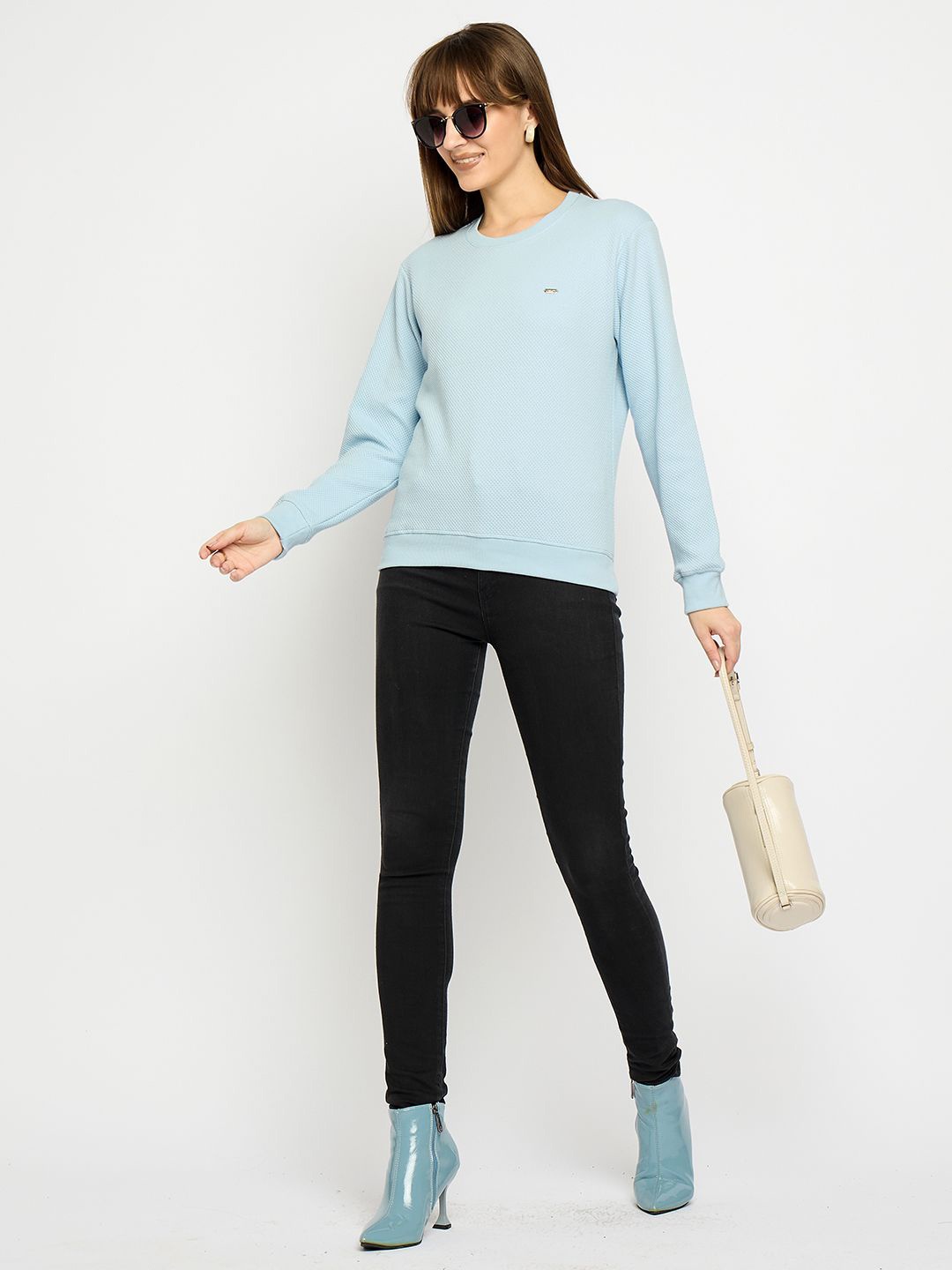 

UNEMODE Women Sweatshirt, Blue