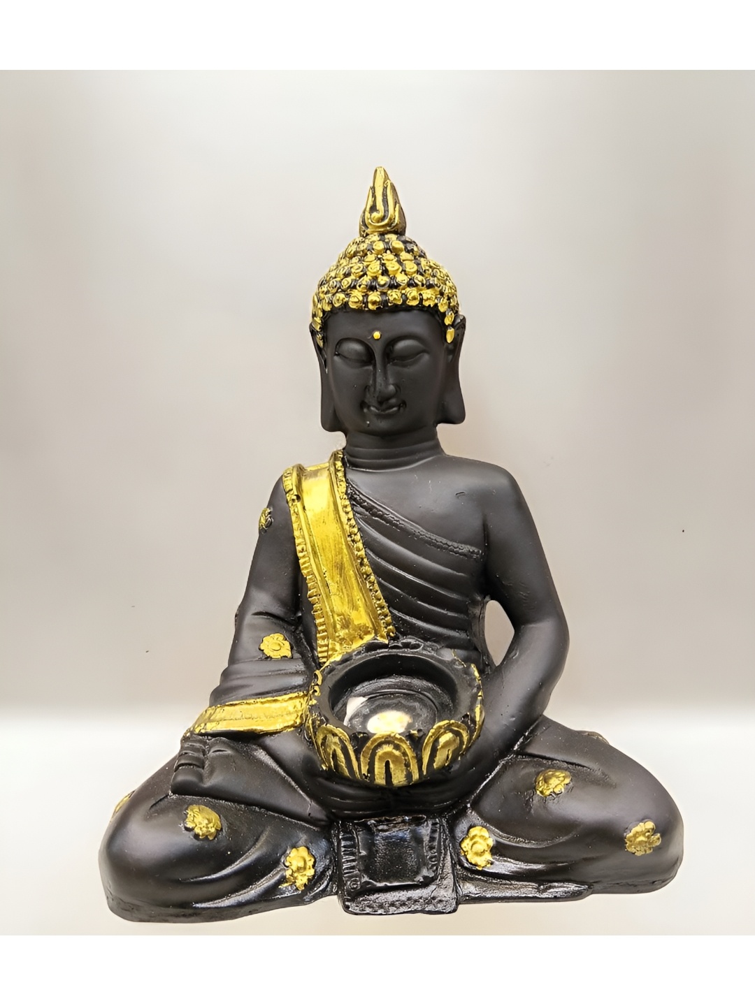 

Vrinban International Black Buddha Figurine Showpiece