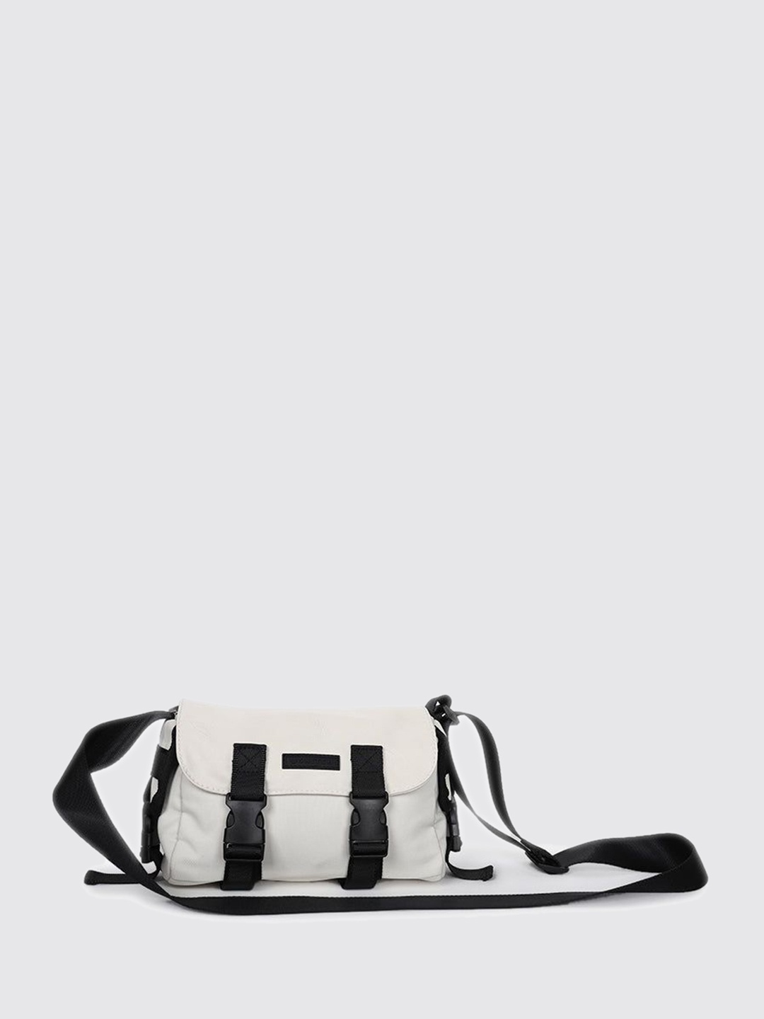 

Snitch Geometric PU Swagger Sling Bag, White