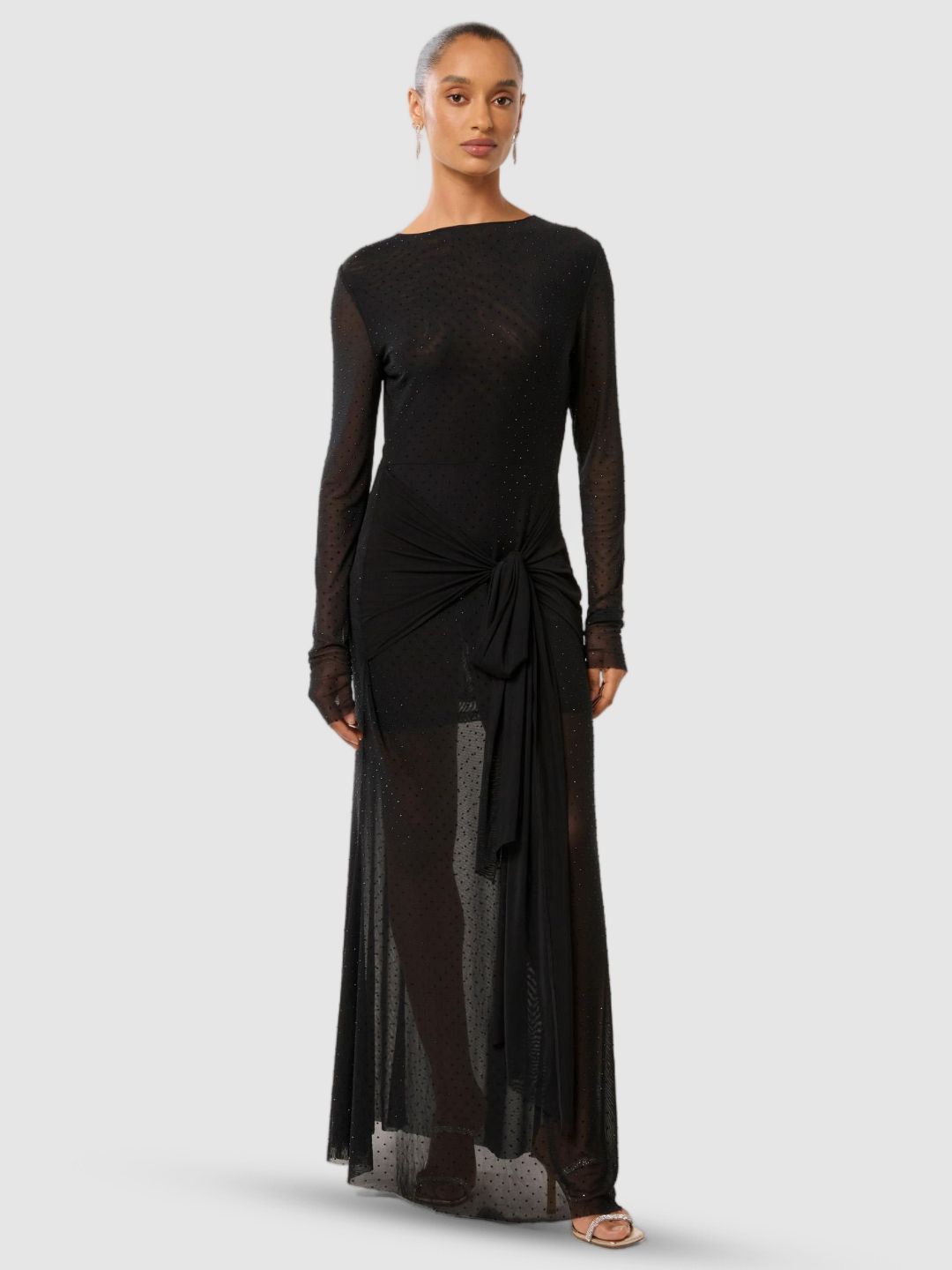 

Forever New Embellished Bodycon Maxi Dress, Black