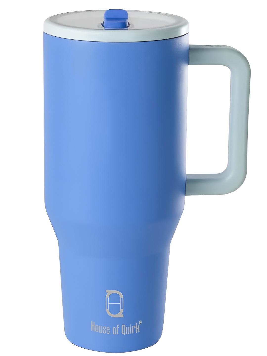 

HOUSE OF QUIRK Blue Single Stainless Steel Double Wall Vacuum Tumbler with Handle 1.2 L