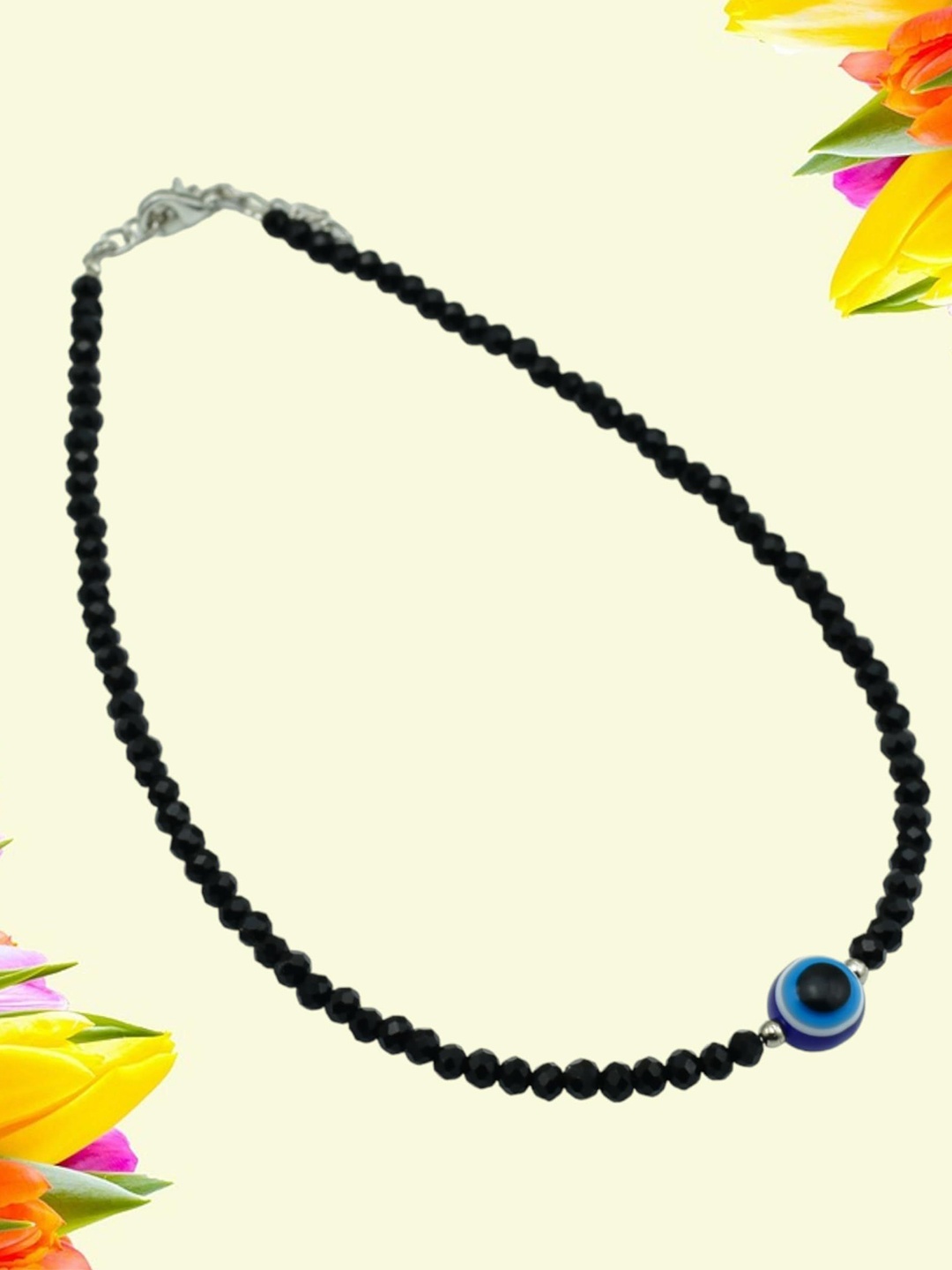 

HIGH TRENDZ Brass Handcrafted Necklace, Silver