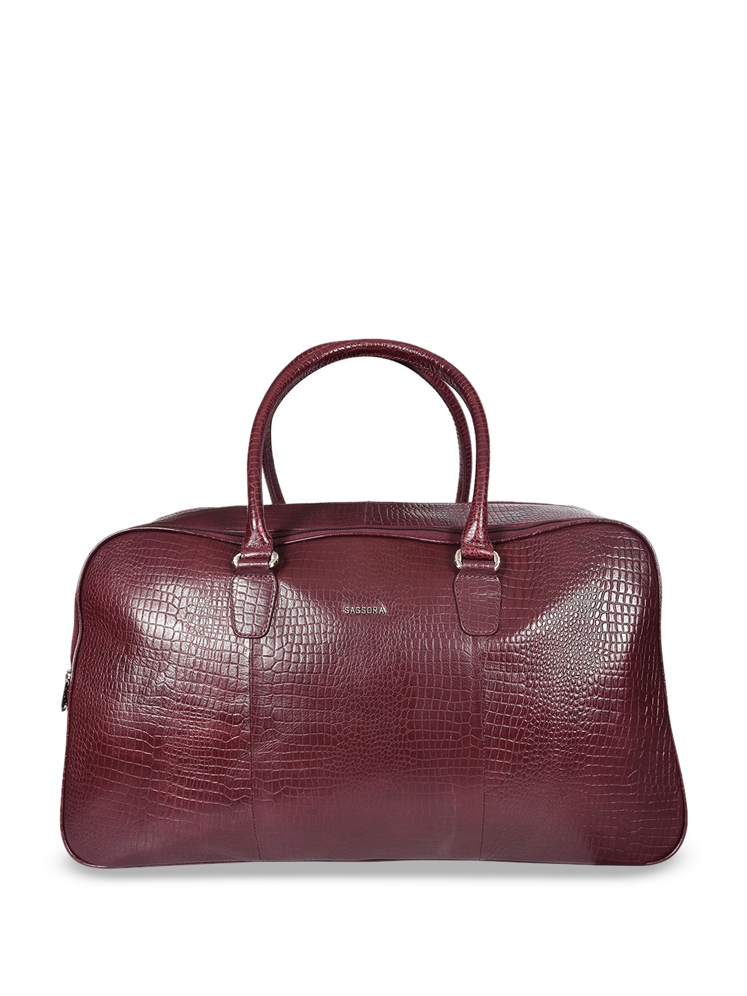 

Sassora Textured Large Casual Duffel Bag, Maroon