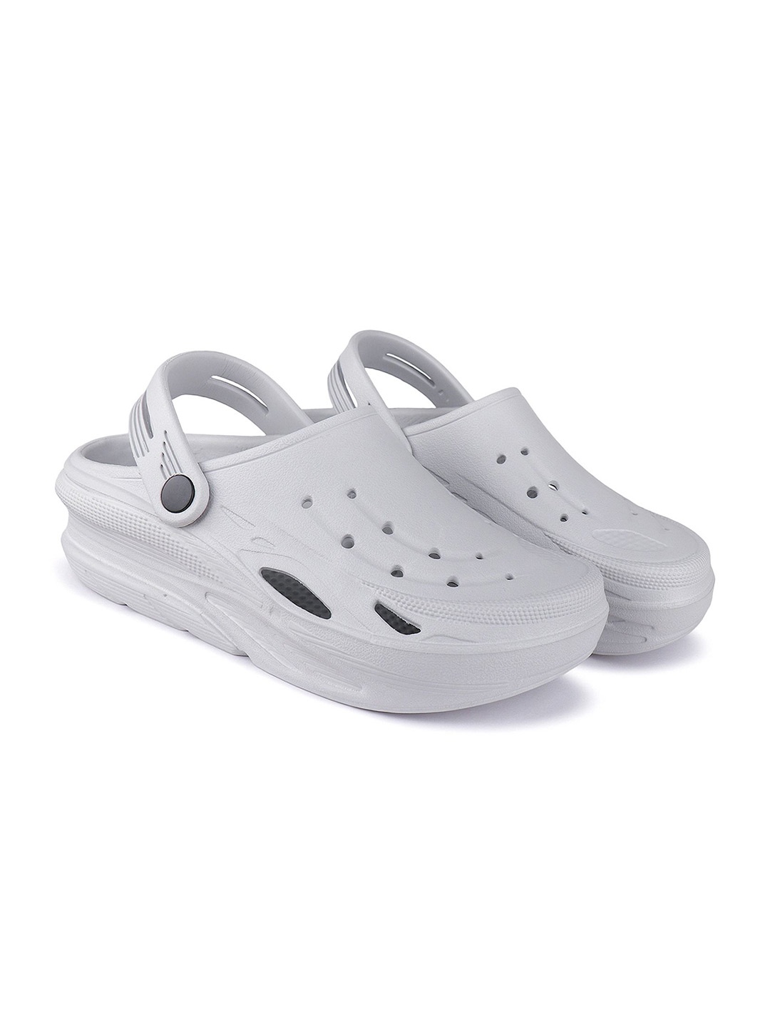 

Bersache Men Classic Ultra Soft Technology Slip On Casual Clogs, Grey