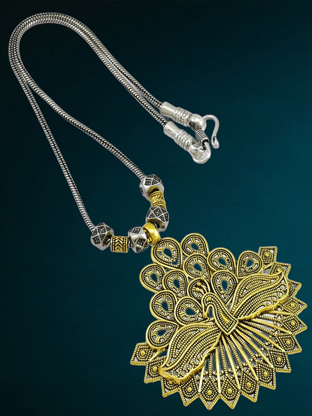 

HIGH TRENDZ Handcrafted Necklace, Silver