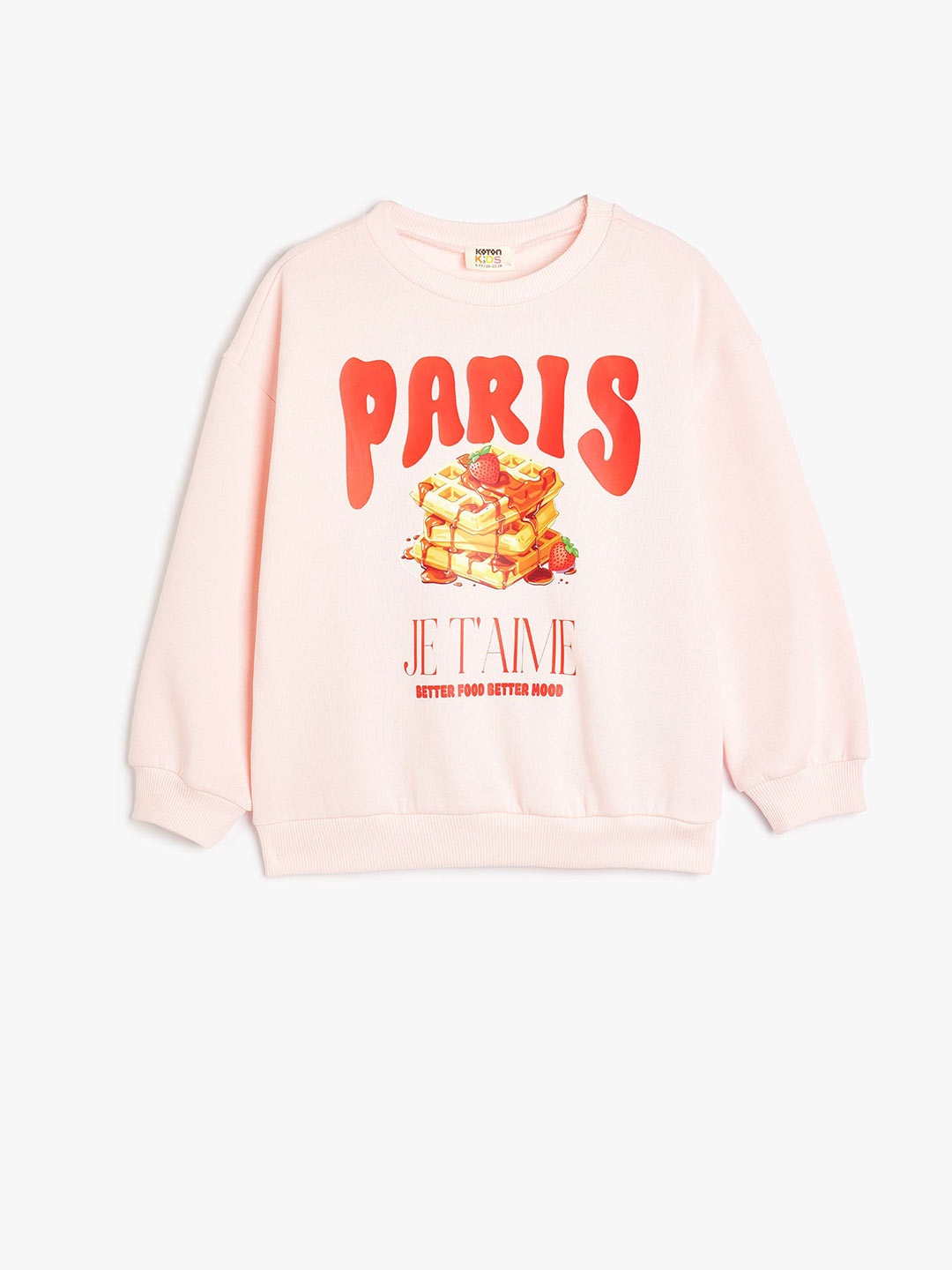 

Koton Girls Printed Sweatshirt, Pink