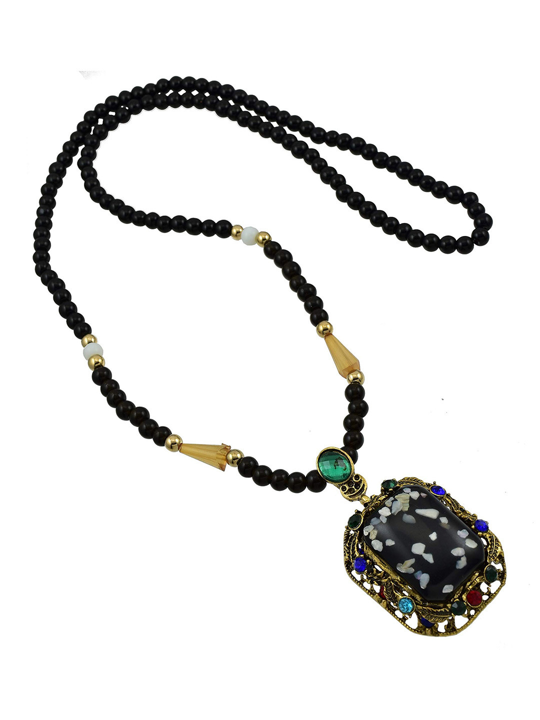 

HIGH TRENDZ Handcrafted Necklace, Black
