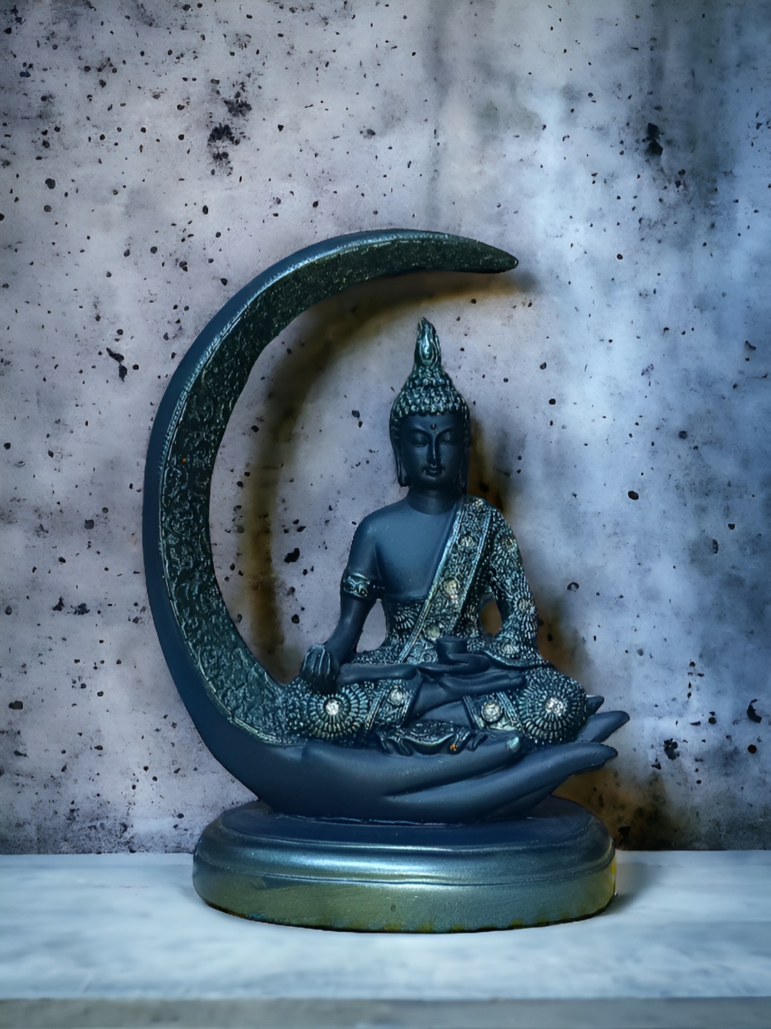 

Vrinban International Black Buddha Figurine Showpiece