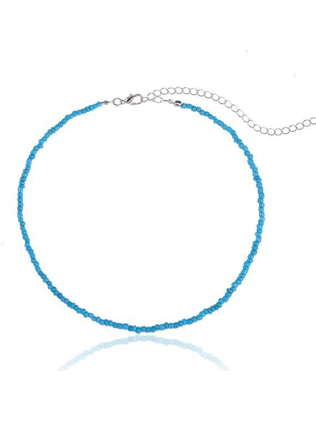 

HIGH TRENDZ Brass Necklace, Turquoise blue