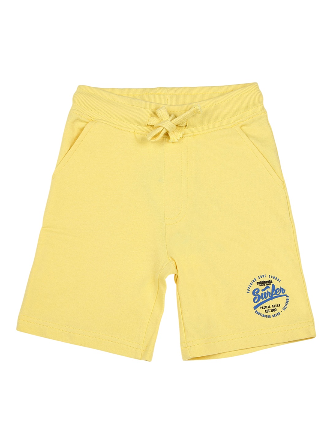 

Billion Boys Regular Fit Cotton Shorts, Yellow