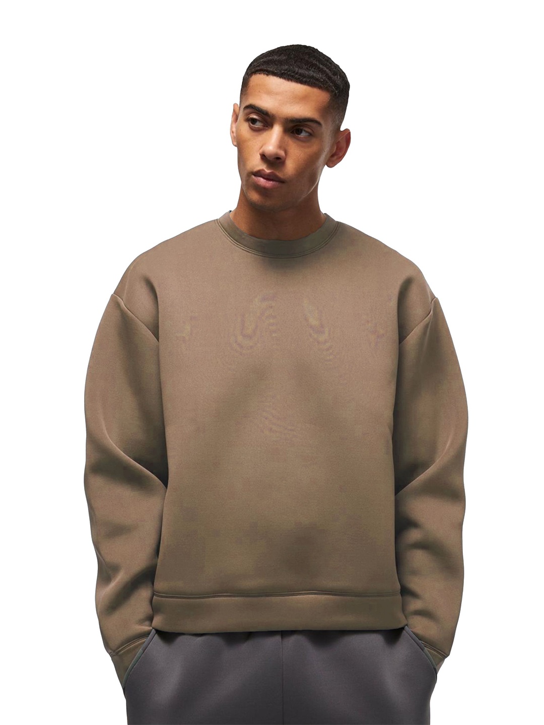 

SONIBROS Men Sweatshirt, Beige