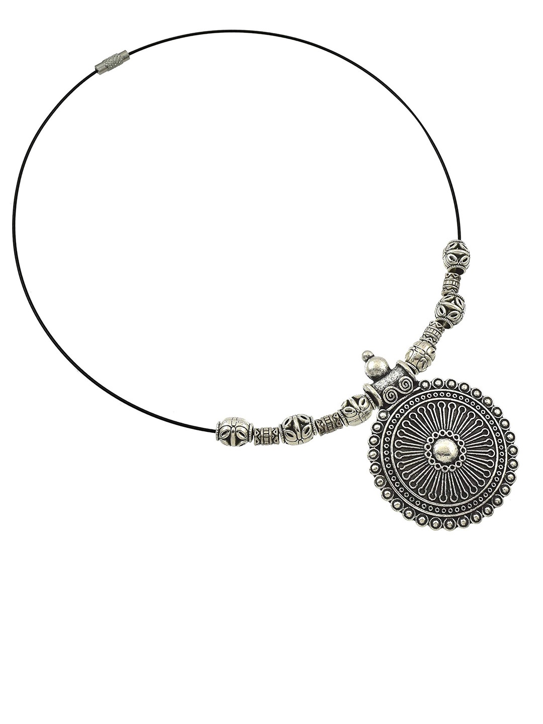 

HIGH TRENDZ Silver-Plated Handcrafted Necklace