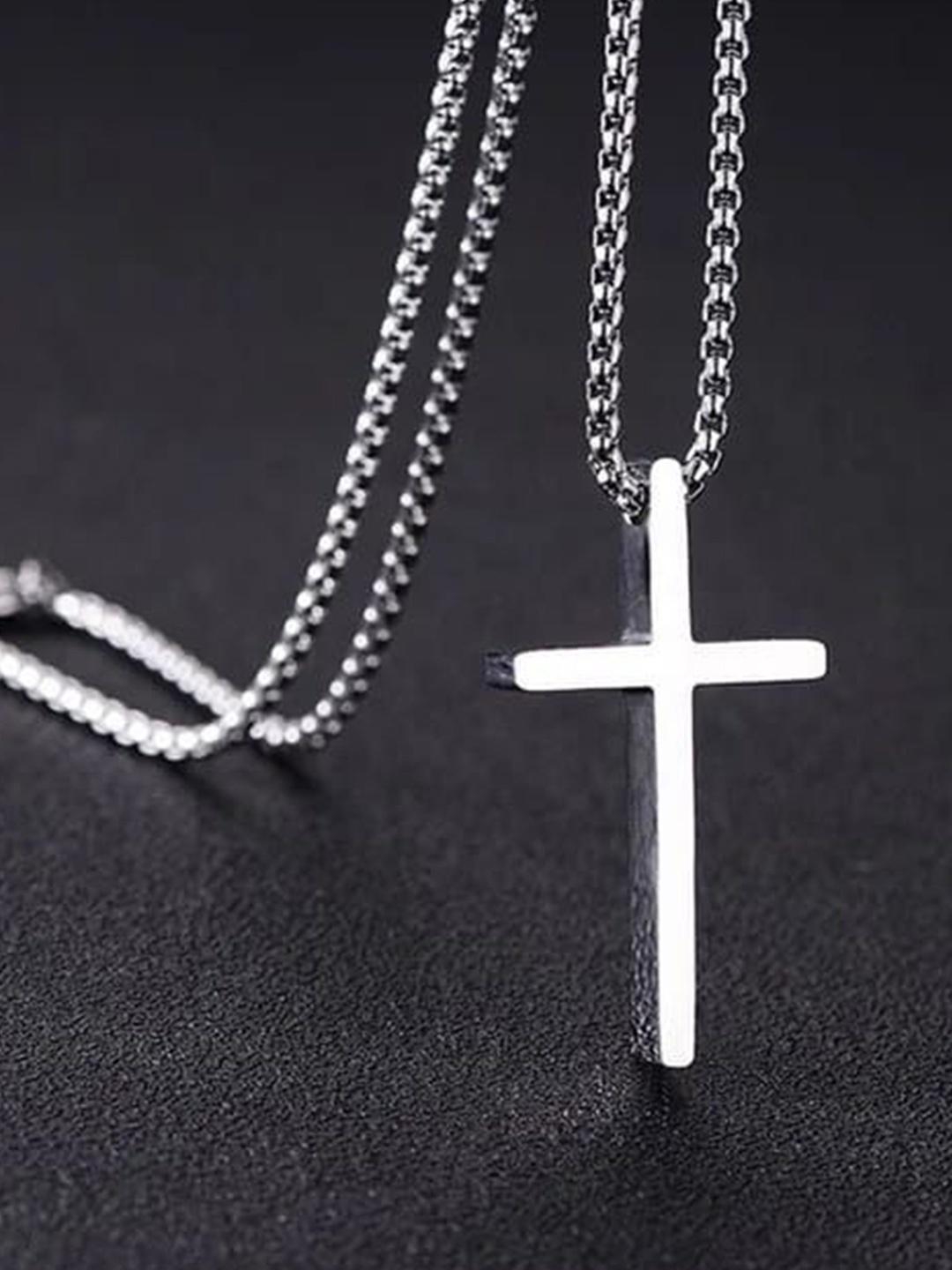 

VIEN Silver-Plated Geometric Pendants with Chains