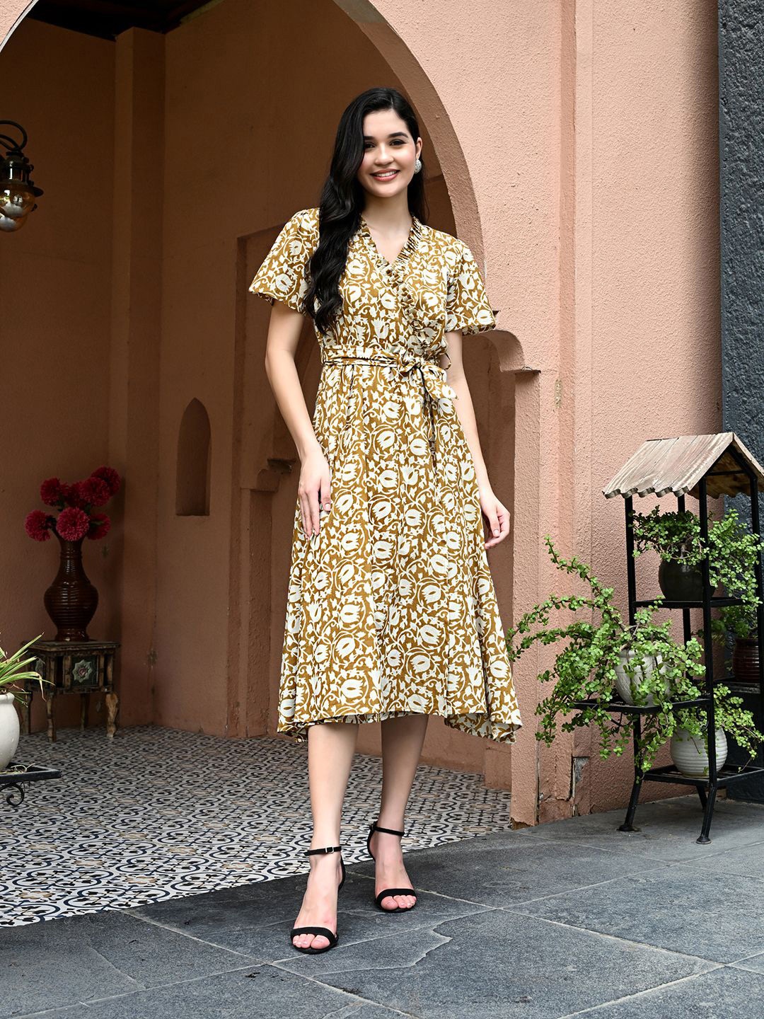 

KALINI Midi Dress, Mustard