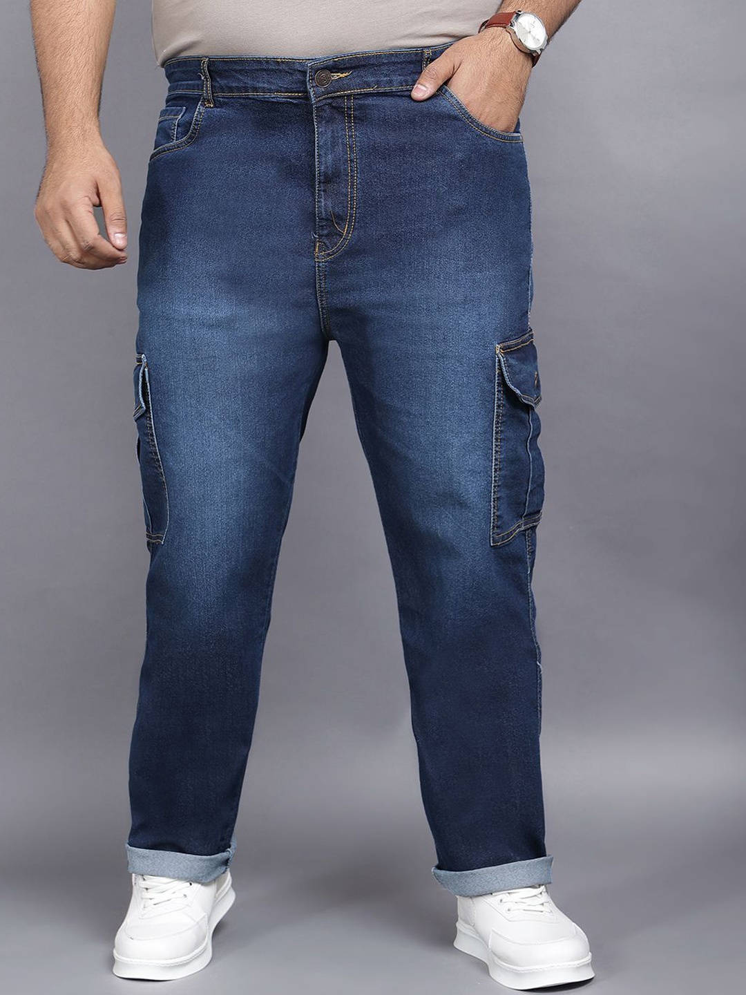 

ZUSH Men Mid-Rise Light Fade Stretchable Jeans, Blue