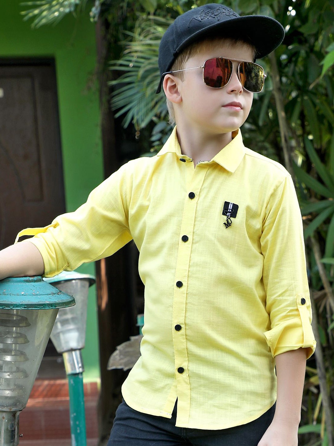 

MashUp Boys Classic Opaque Casual Shirt, Yellow