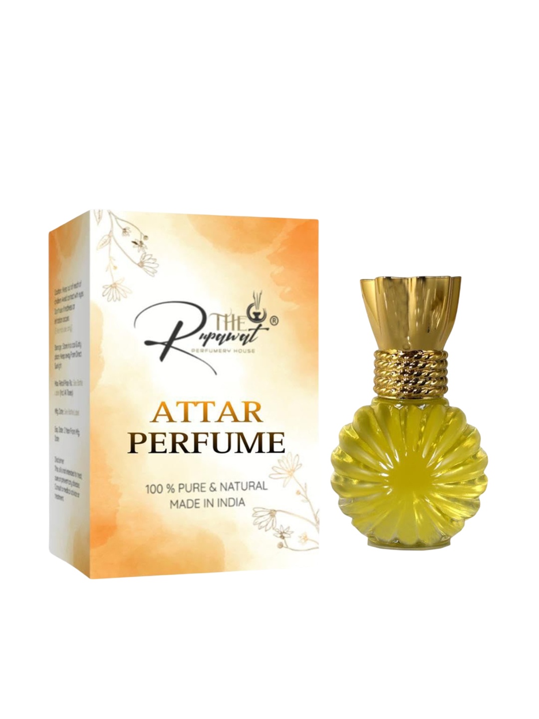 

THE RUPAWAT Perfumery House Delicate Fragrance Premium Natural Alcohol Free Attar - 12 ml, Transparent