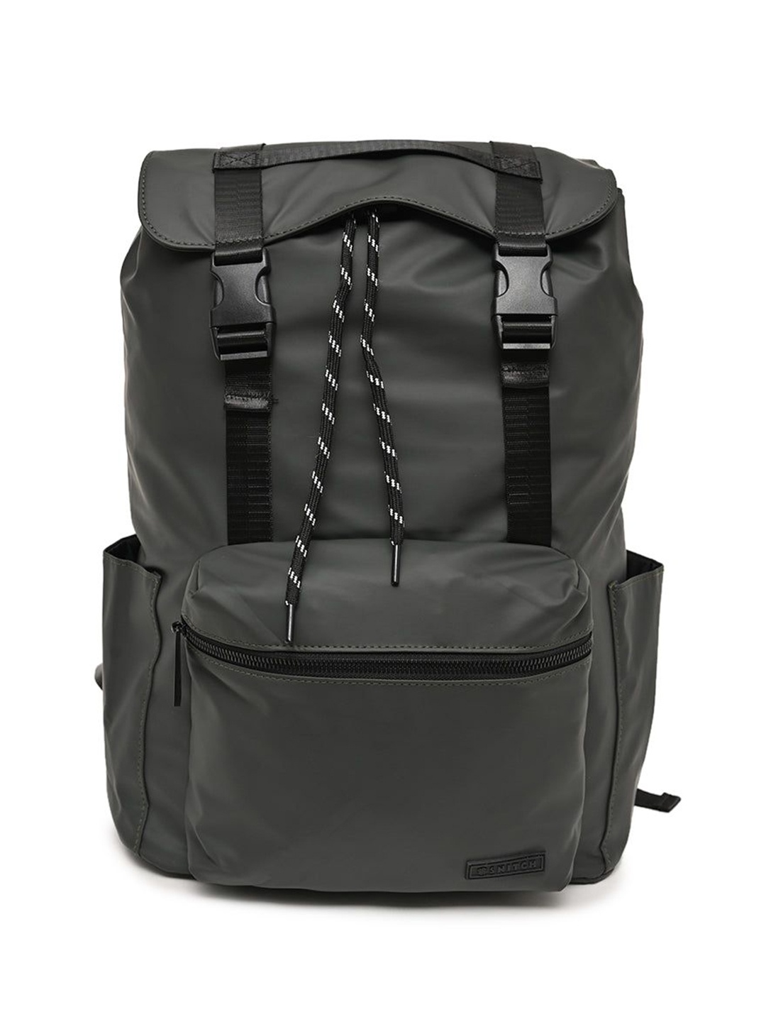 

Snitch Men Solid Backpack with Compression Straps, Grey