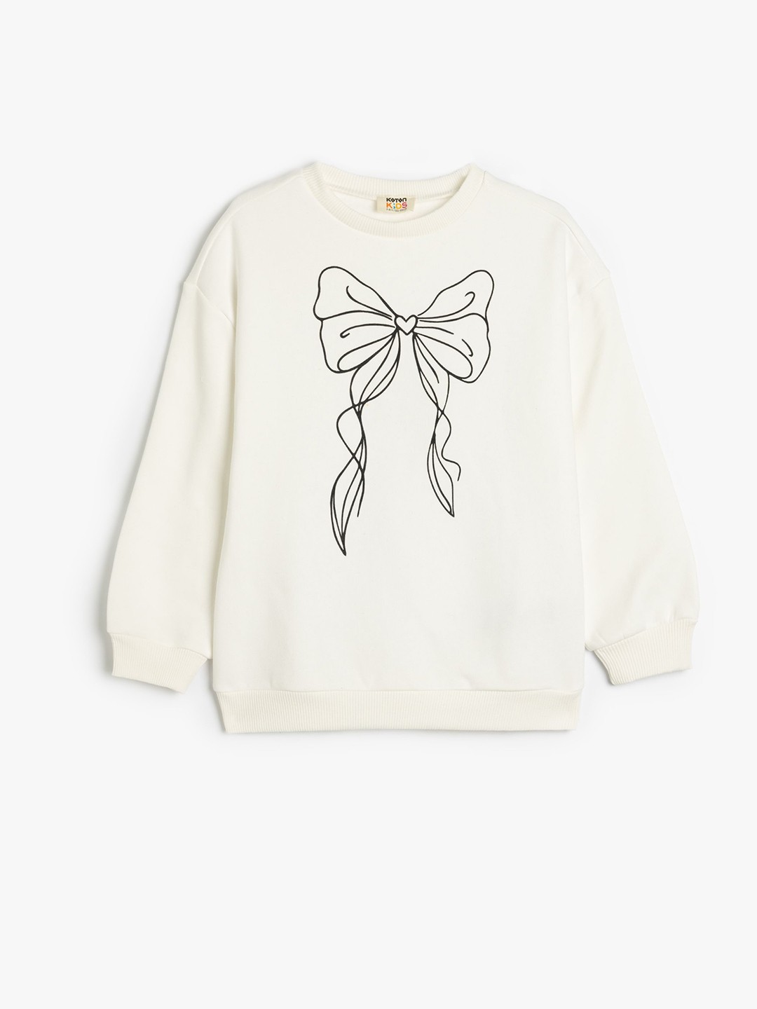 

Koton Girls Printed Sweatshirt, Beige