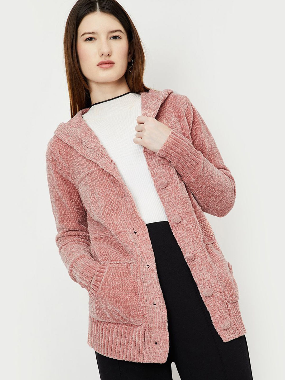 

max Women Cardigan, Pink