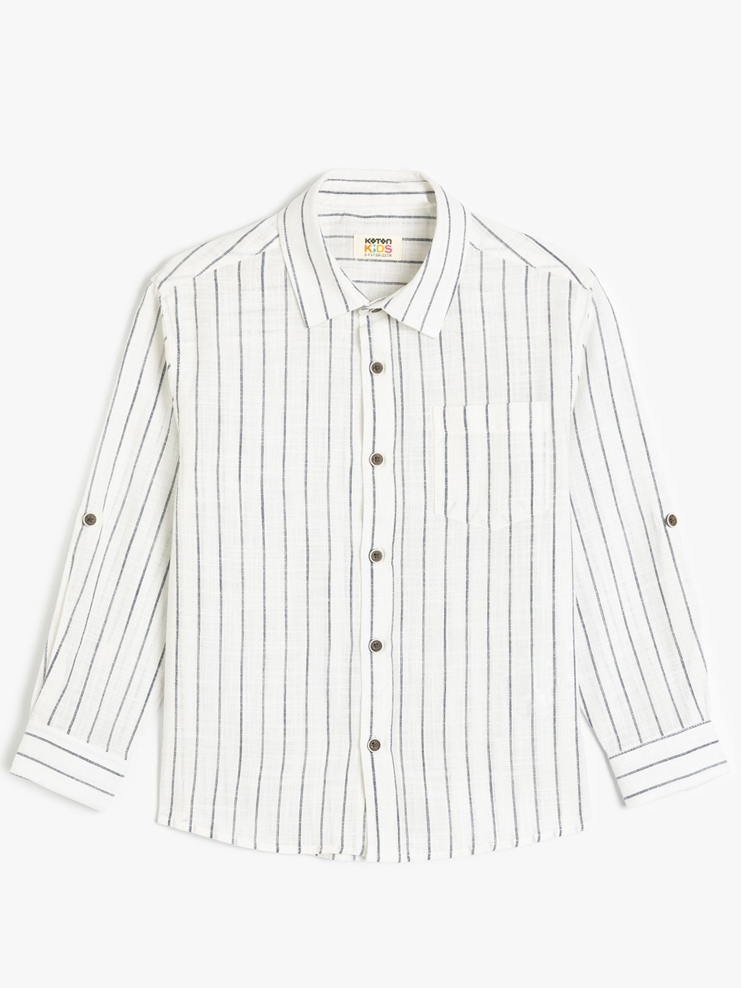 

Koton Boys Opaque Striped Casual Shirt, White