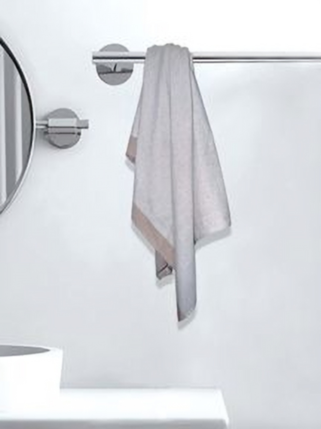 

Athom Living Astar Grey & Brown 2 Pieces Striped Printed Cotton 210 GSM Bath Towels