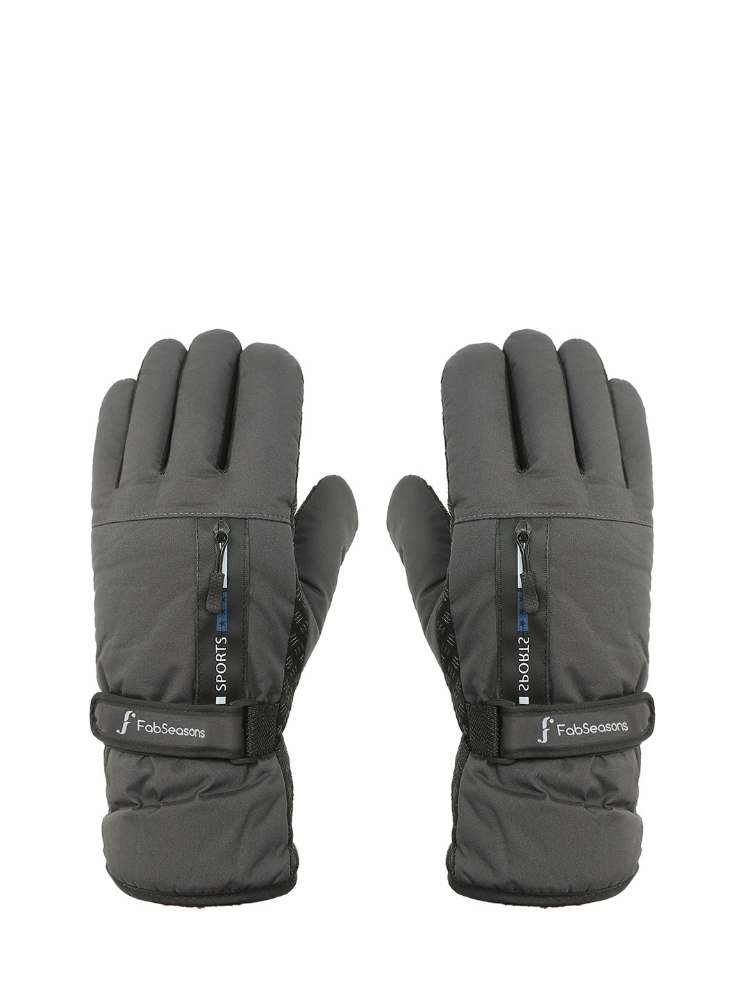 

FabSeasons Men Warm Winter Gloves, Grey