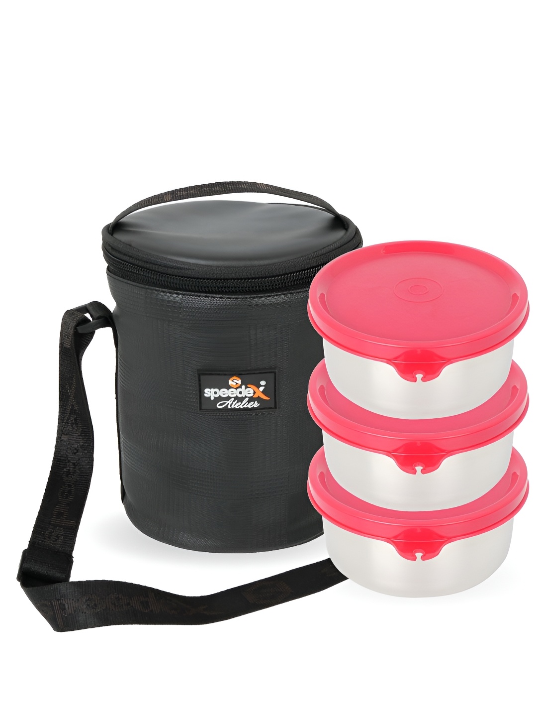 

Speedex Red 2024 Stainless Steel Easy to Clean Lunch Box
