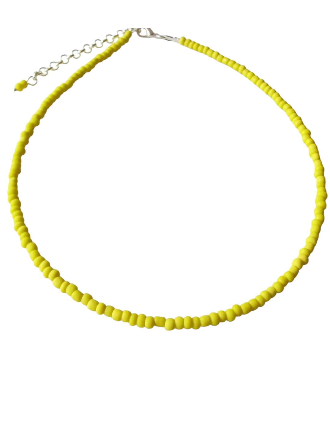 

HIGH TRENDZ Brass Handcrafted Necklace, Silver