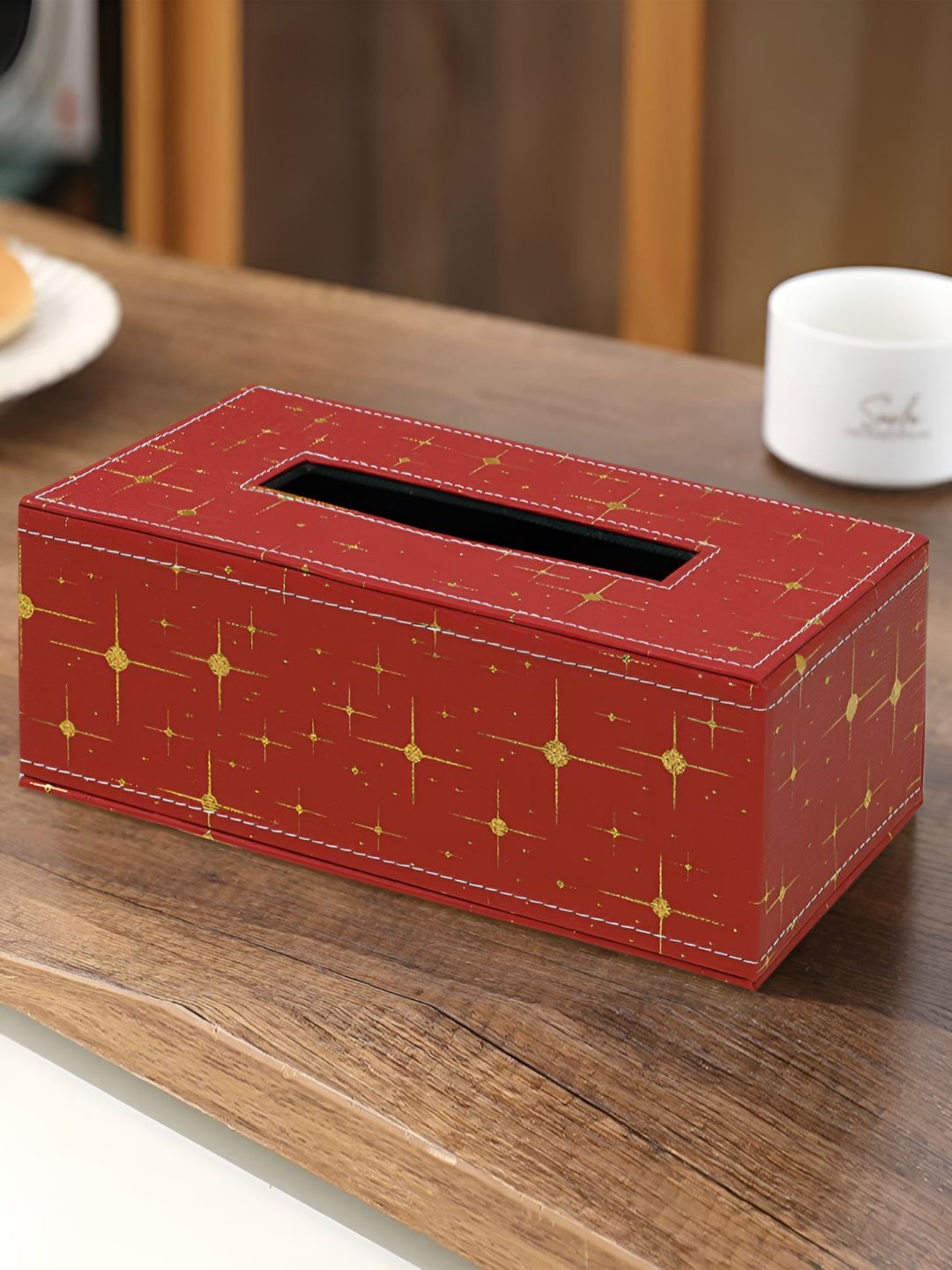 

HOKIPO Red Wood Tissue Holders