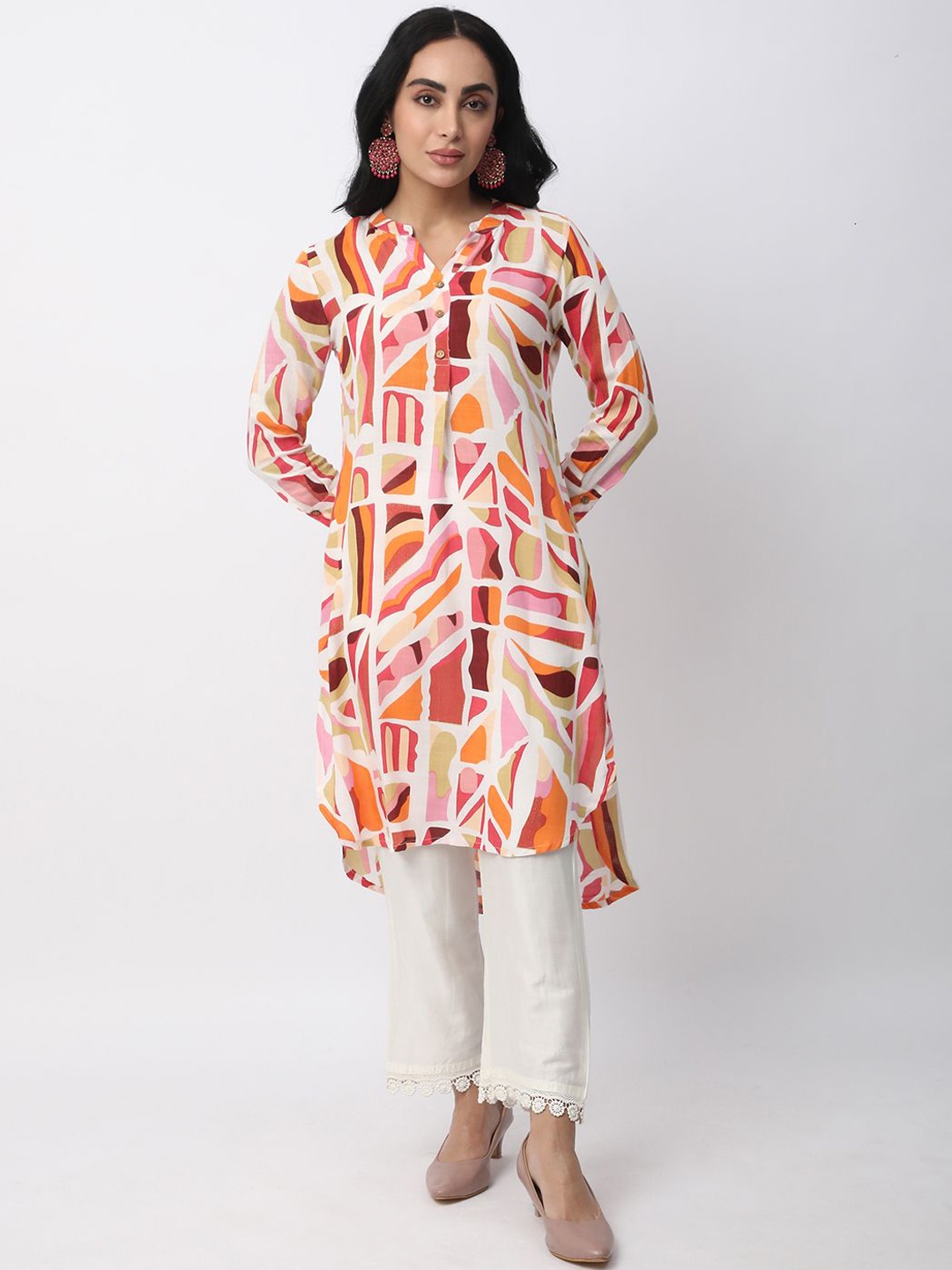 

R&B Women Geometric Printed Kurta, Multi