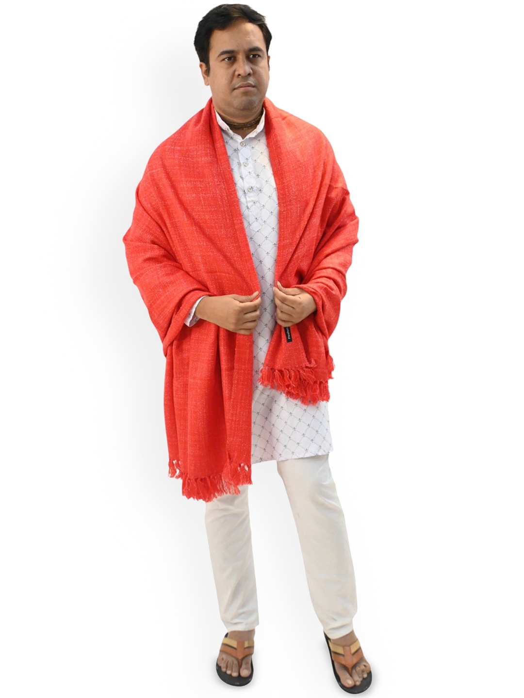 

Vrinde Men Shawl, Red