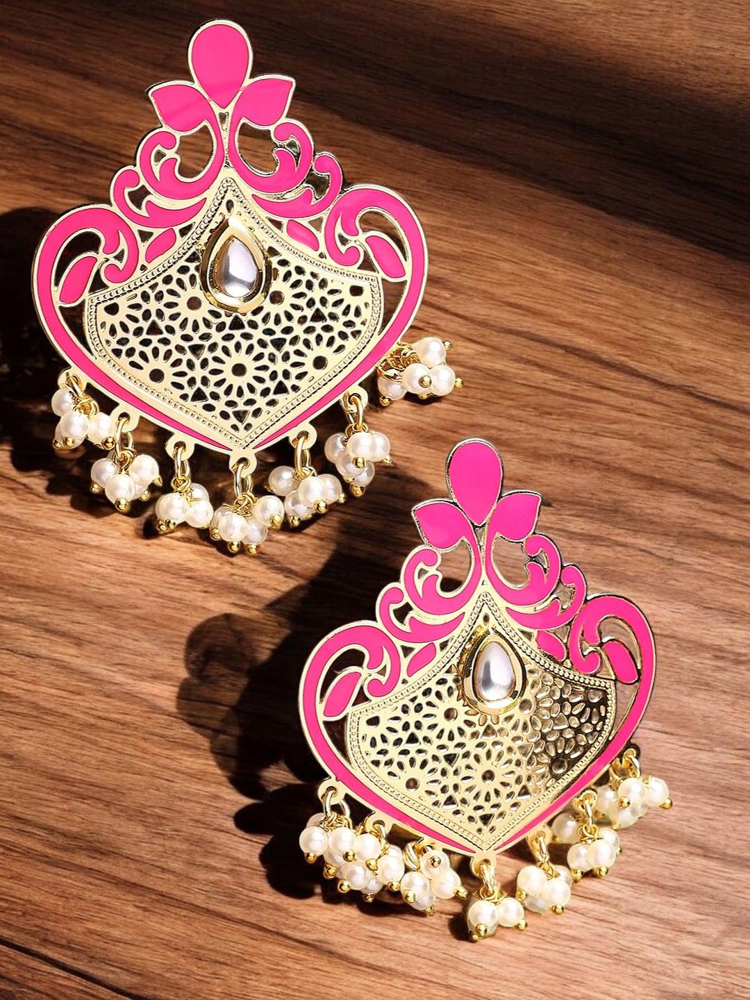 

Anouk Floral Drop Earrings, Pink