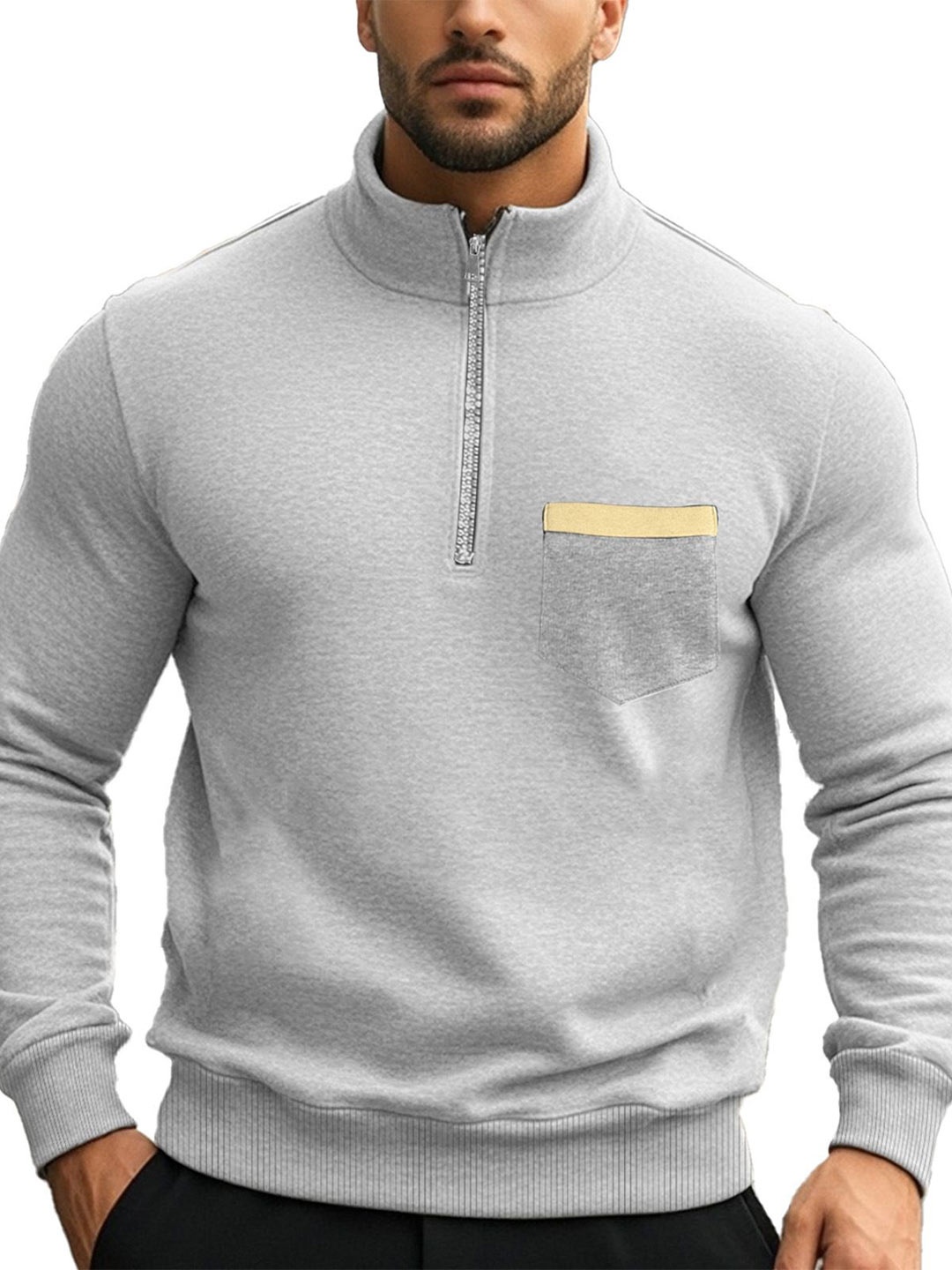 

StyleCast x Revolte Men Sweatshirt, Grey
