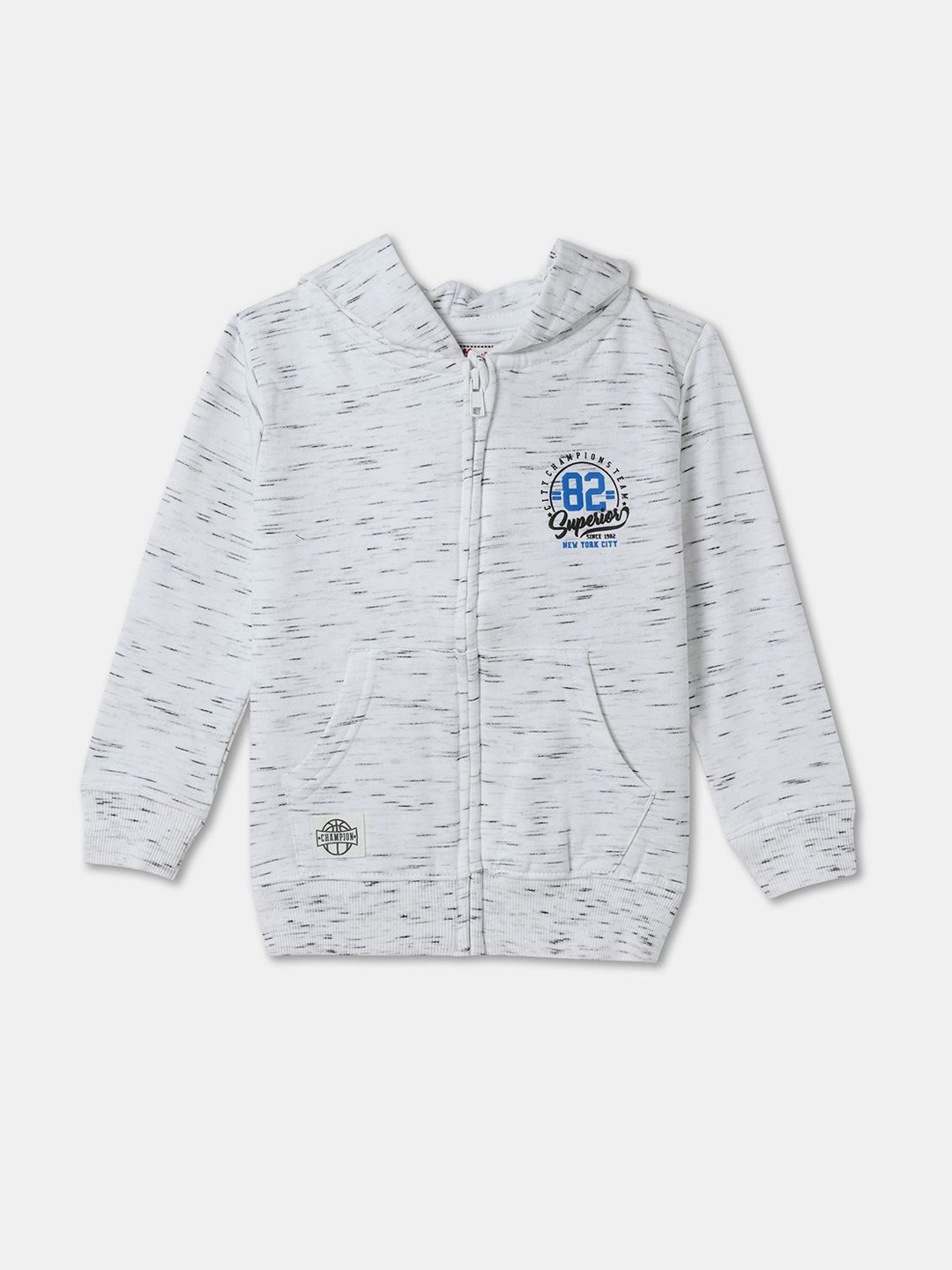 

R&B Boys Geometric Tailored Jacket with Patchwork, White