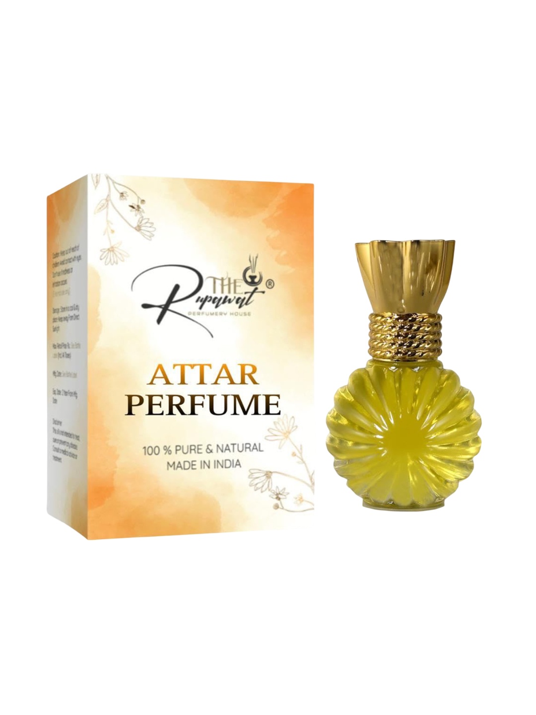 

THE RUPAWAT Perfumery House Dark Black Premium Natural & Pure Alcohol Free Attar-12ml, Transparent