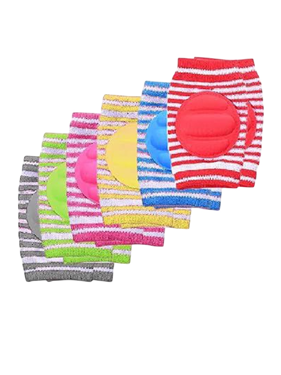

Babymoon Infant Kids Set Of 6 Padded Knee & Elbow Crawling Pads, Multi
