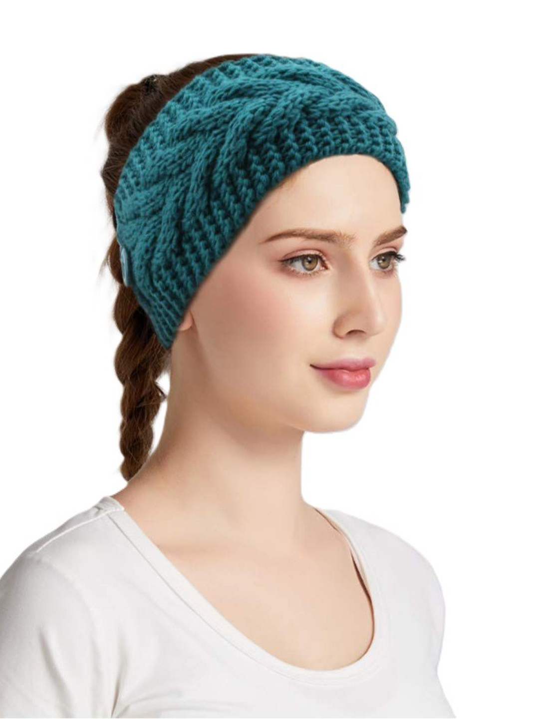

Alexvyan Green Knitted Headband