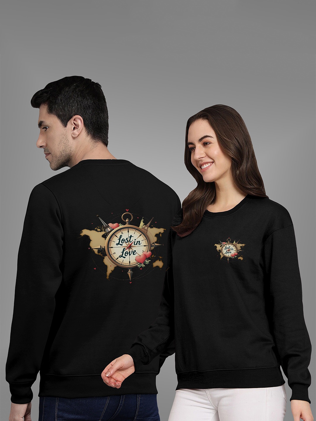 

BAESD Unisex Round Neck Sweatshirt, Black