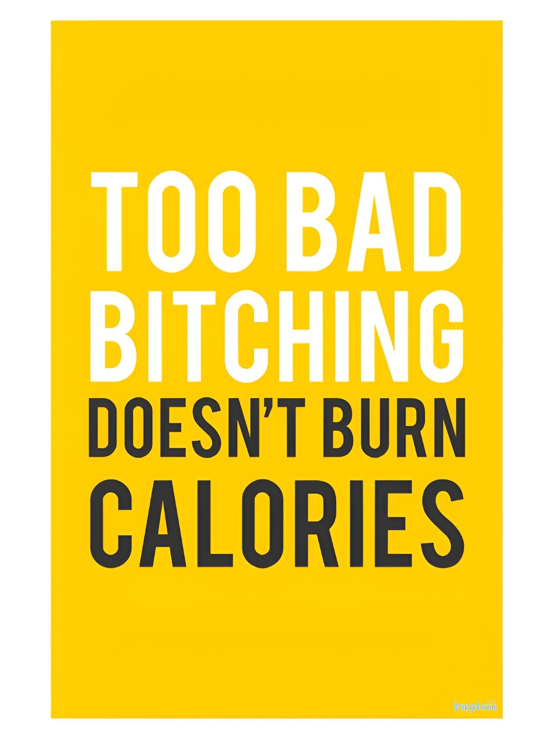 

Inephos Yellow and White Printed Paper Creative Artwork Wall Poster