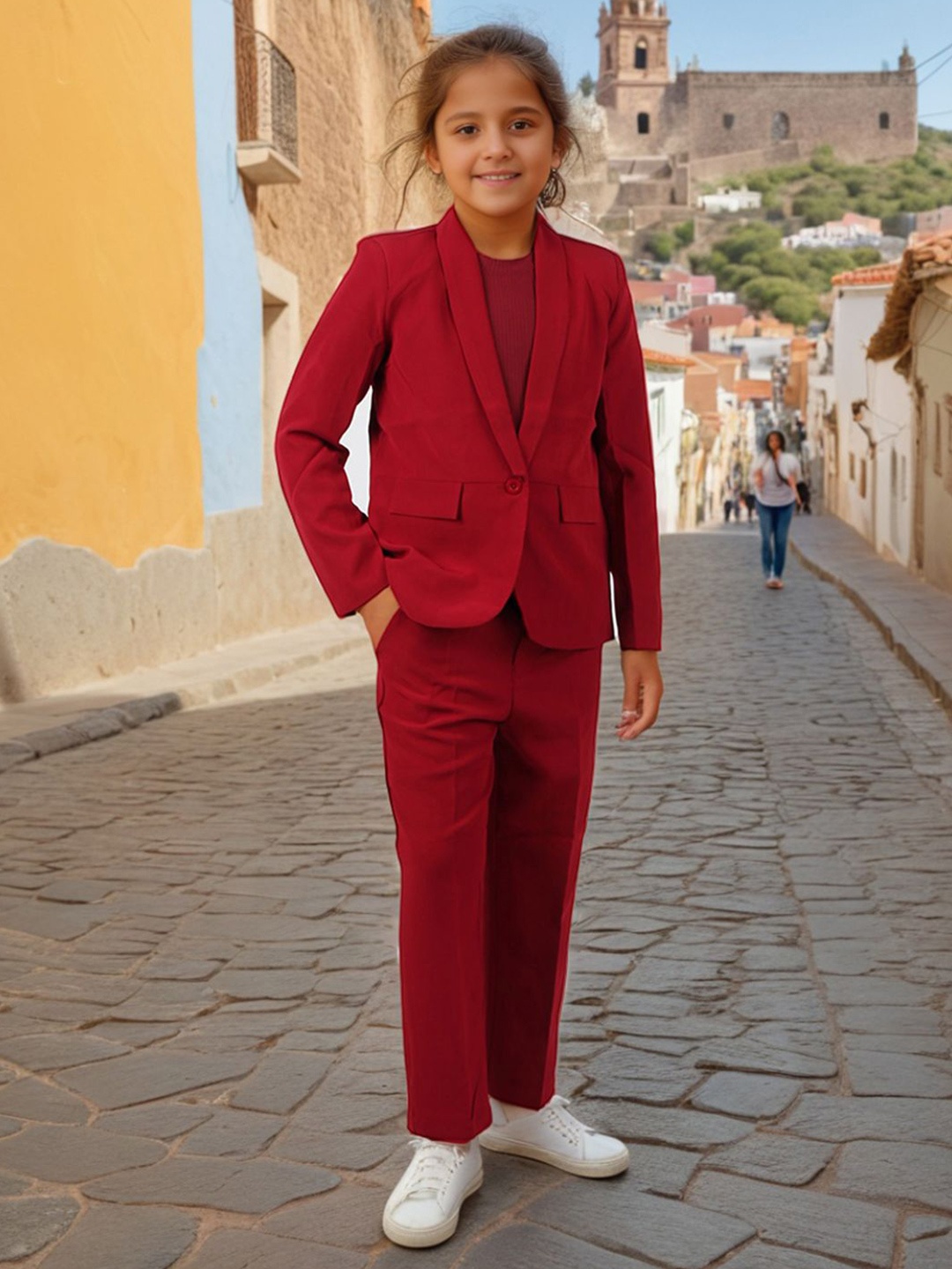 

INCLUD 3-Piece Single Breasted Suits, Red