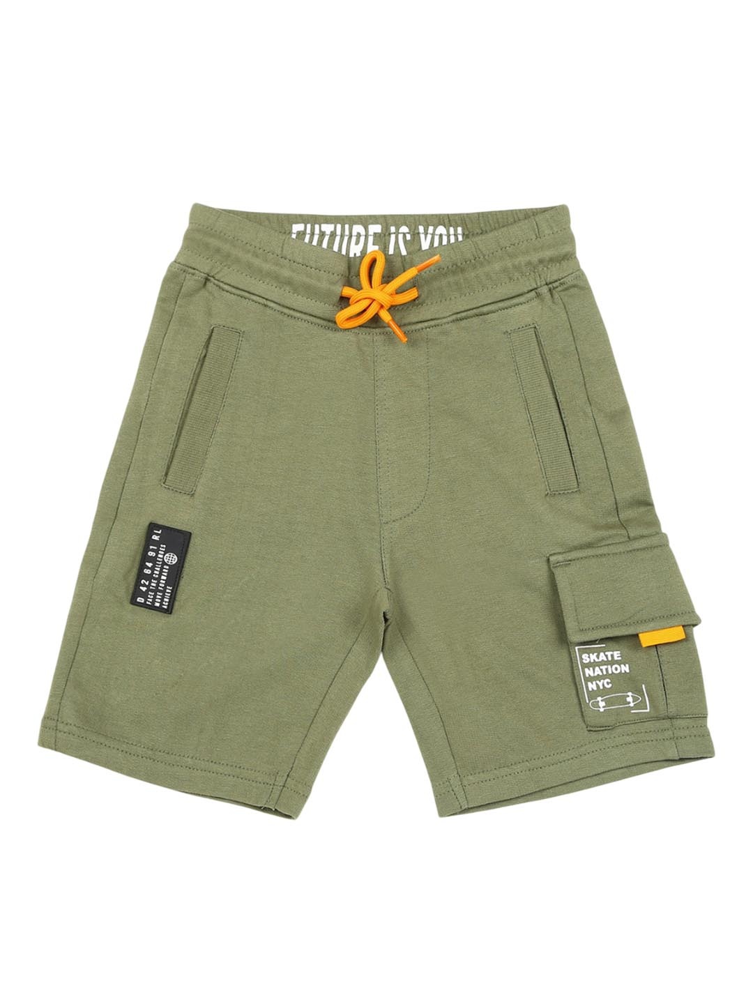 

Billion Boys Regular Fit Mid-Rise Shorts, Olive